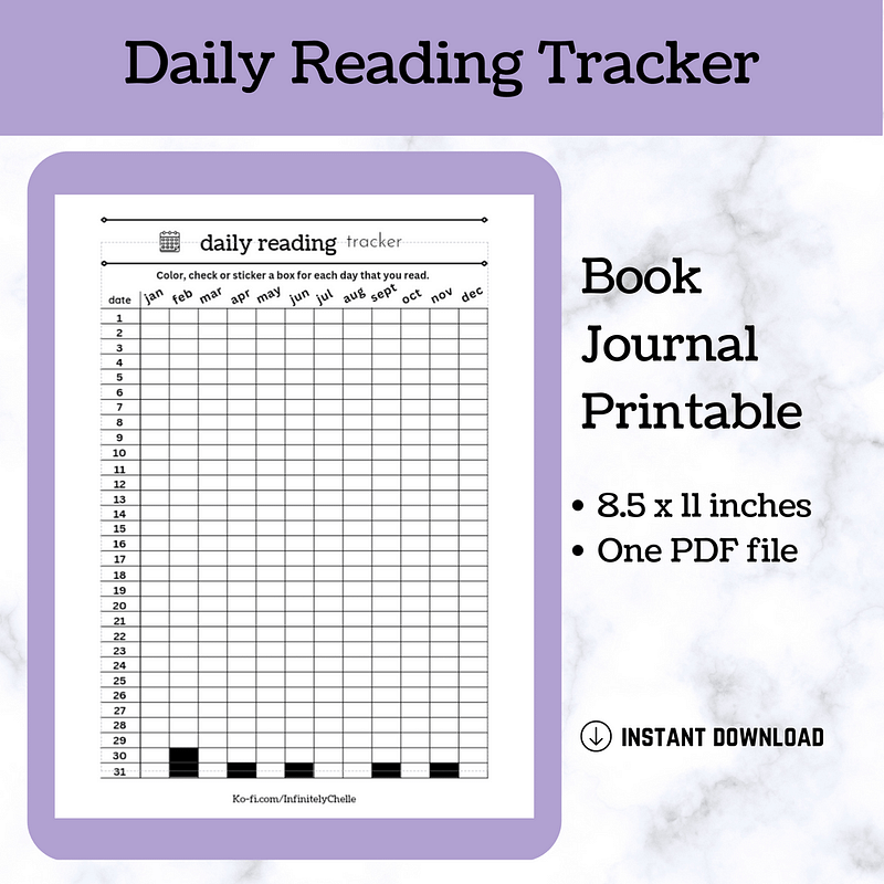 The 2023 Printable Reading Log - Everyday Reading